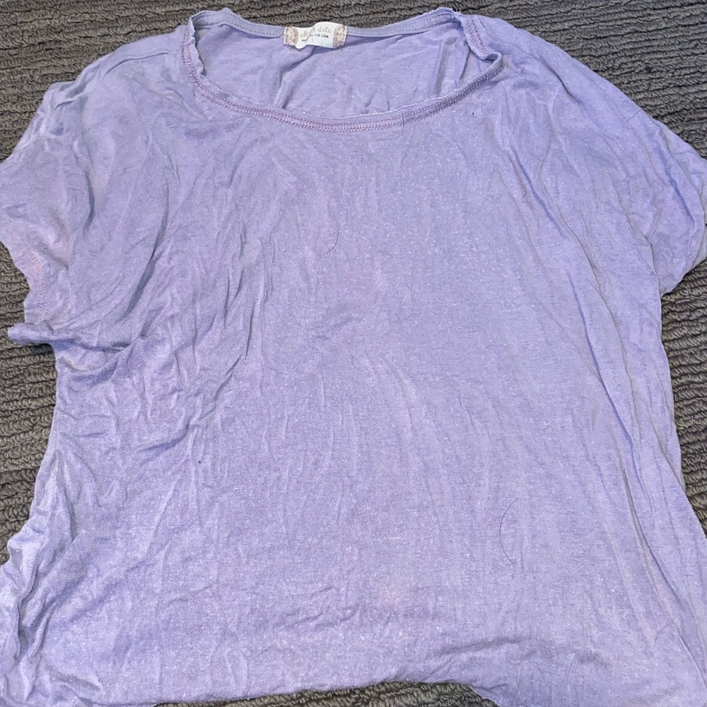 Altar’d State purple cropped tee. size: S